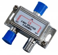 ZL-0208   Splitter ×2 odlewany; power pass MINI