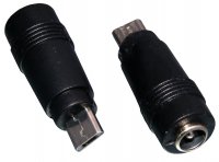 ZL-0196-MICRO USB   Przejście DC gn. 2.1/5.5 -> wt.micro USB