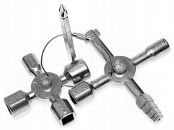 TOOL-KLUCZ-D   Uniwersalny klucz do szaf technicznych duży