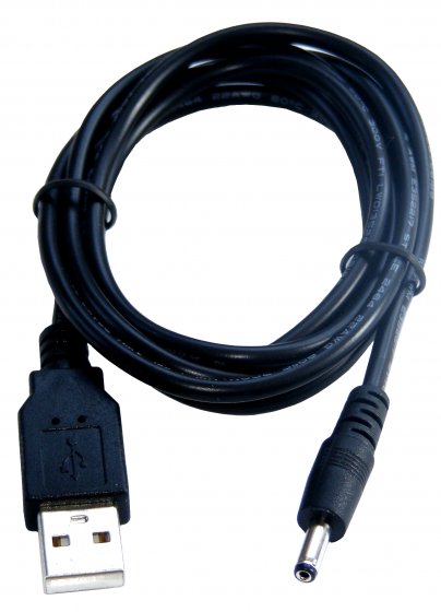 Kabel połączeniowy wtyk USB A - wtyk DC 1.35/3.5; 1,2m