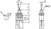Przełącznik dźwigniowy MTS-102