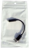 Adapter audio wtyk USB C - Jack 3,5mm gniazdo, czarny
