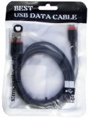 Kabel połączeniowy USB A/mikro USB, 1m BK
