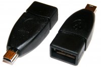 USB-0352   Adapter wt.mini USB/gn. USB A