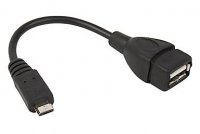USB-0355-OTG   Adapter wt.mikro USB/gn. USB A na kablu OTG