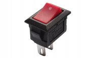 SW-SMRS-101-1-RED   Przełącznik klawiszowy SMRS-101-1  prostokąt miniaturowy czerwony