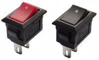 SW-SMRS-101-1-MIX   Przełącznik klawiszowy SMRS-101-1 prostokąt miniaturowy MIX