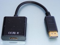 HDMI-0386-BK   Przejście wtyk DisplayPort / gniazdo HDMI