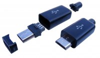 USB-0348   Wtyk micro USB na kabel