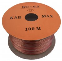 ROL-KG-0.3   Kabel głośnikowy 2× 0.3mm przezroczysty