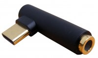 USB-0342-BK   Adapter audio wtyk USB typ C/gniazdo jack 3,5mm