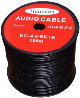 ROL-KG-4-BK+R   Kabel 2× 4mm czarny HERMANN