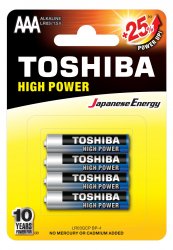 BAT-R3-0831   Bateria LR3 Toshiba Alkaline High Power; Y blister 4 szt