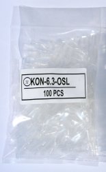 KON-6.3-OSL   Osłona konektora  żeńskiego 6,3 ×100szt. opakowanie