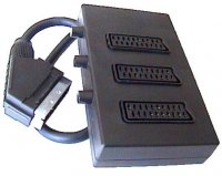 ZL-0079   Rozgałęziacz euro ×3 + przełączniki