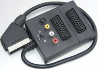 ZL-0075   Rozgałęziacz Euro×2 +3×gn.RCA +gn.S-VHS + przełącznik